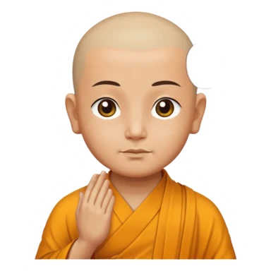 Buddha monk in meditation  sticker