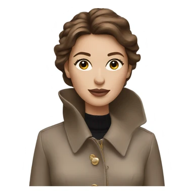 lady with brown hair wearing Dior sticker