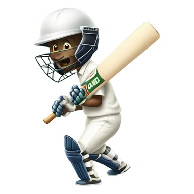 A cricket bug playing cricket sticker