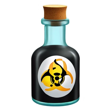 Resident evil T virus antidote bottle sticker