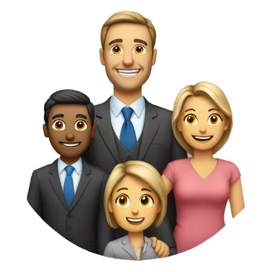 manager of a family with 2 sons and a happy wife applying for a new manager role looking for a decent emoji sticker