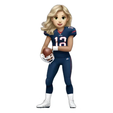 taylor swift as a nfl player sticker