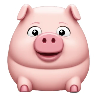 Very fat lego pig sticker