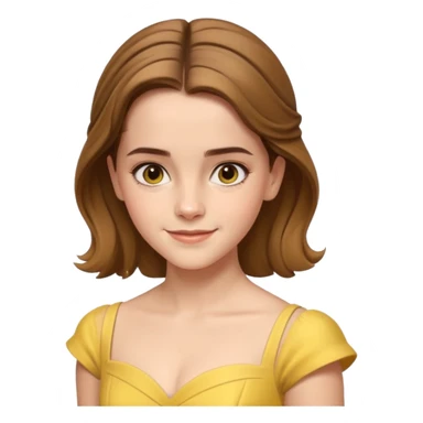 emma watson as belle Cinematic Realistic sticker