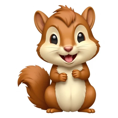 cinematic-cute-yawning squirrel-portrait-emoji,-head-tilted-playfully-and-inquisitively,-featuring-a-fluffy,-vibrant-auburn-fur-with-a-delicate-cream-belly-and-a-bushy-tail,wide-open yawn, revealing a soft grey  -round,-sparkling-eyes-filled-with-curious-mischief, sticker