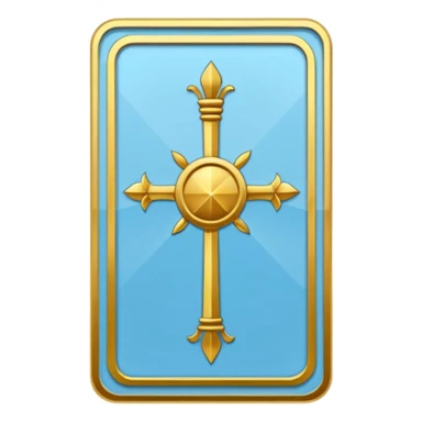 Tarot cards light blue sticker