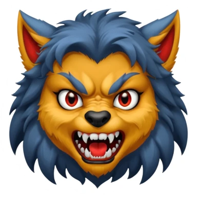 girl werewolf sticker