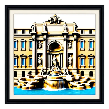 Trevi Fountain sticker