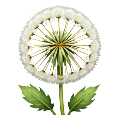 Dandelion flower emoji in white colour looks aesthetic edit better different styles types  sticker