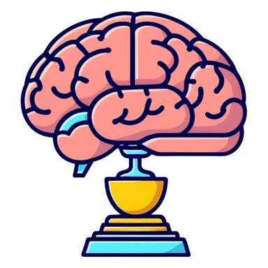 Brain trophy  sticker
