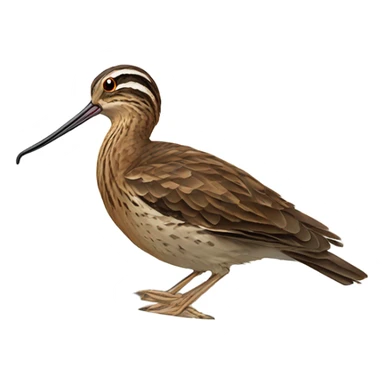 Snipe bird eating brown croissant while sitting on the toilet sticker