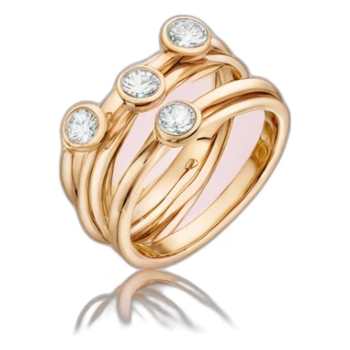 Cartier Trinity 3 rings sticker