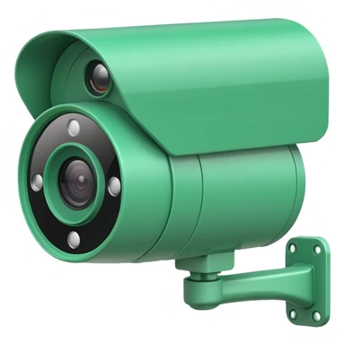 yeşil güvenlik kamerası sticker