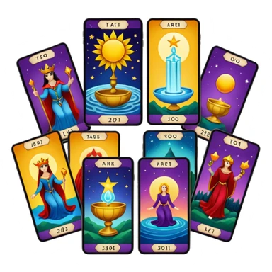 tarot cards sticker
