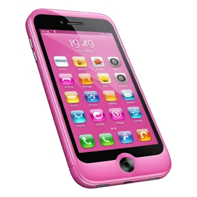pink cell phone sticker