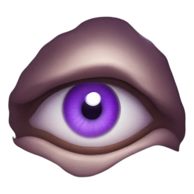 majestic godly violet iris eyeball without eyelid sticker