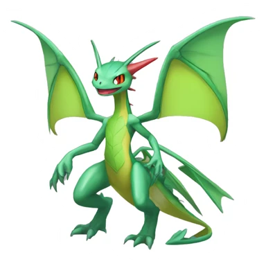 Full body sharp edgy shiny punk colorful Fairy-Flygon-Scyther-grovyle sticker