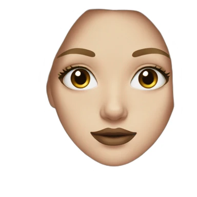 White girl with eye makeup and dark blonde hair sticker