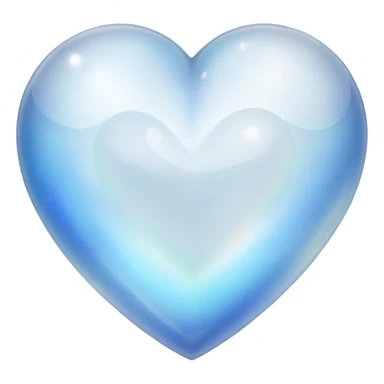 Moonstone heart sticker