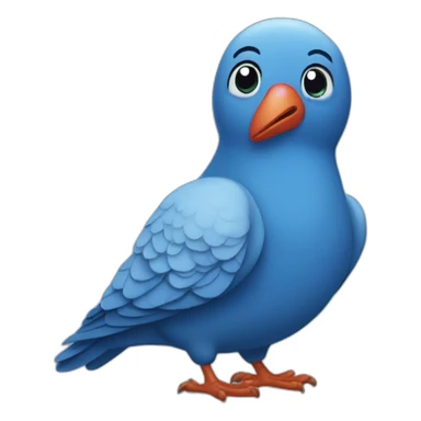 Blue Pigeon sticker