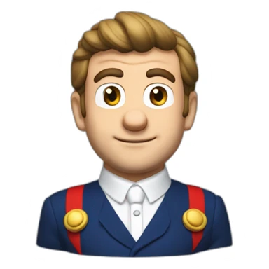 Emmanuel Macron déguisé en super mario sticker