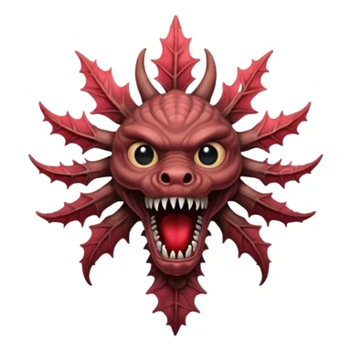 Demogorgon from stranger things sticker