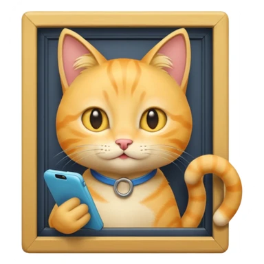 Young Yellow cat ordering door dash sticker