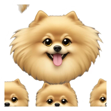 blonde Pomeranian ￼ sticker