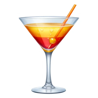 cocktail glass sticker