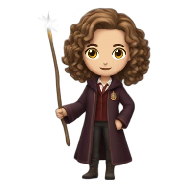 Hermione Granger With wand sticker
