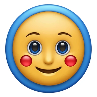 O emoji azul com o selo verificado dentro sticker