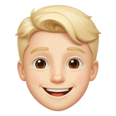 Super happy Canadian boy sticker