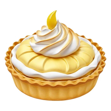 Lemon tartlet with meringue on top sticker