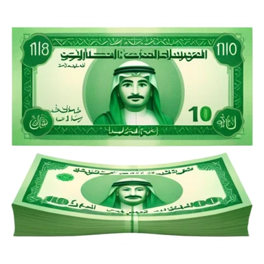 His work is the Saudi riyal sticker
