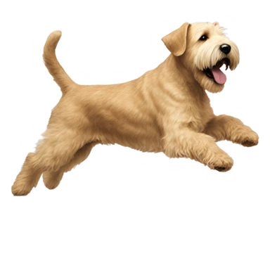 Wheaten terrier chasing cat sticker