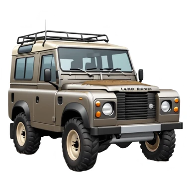 Grey-brown Land Rover D4 sticker