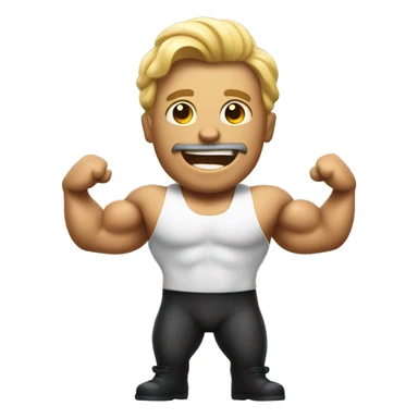 Body builder film director sticker