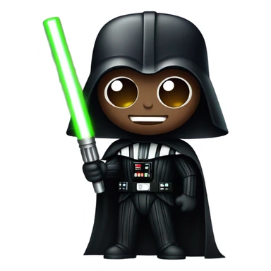 Darth Vader holding lightsaber sticker