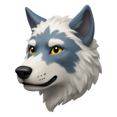 Therian symbol with wolf ears sticker