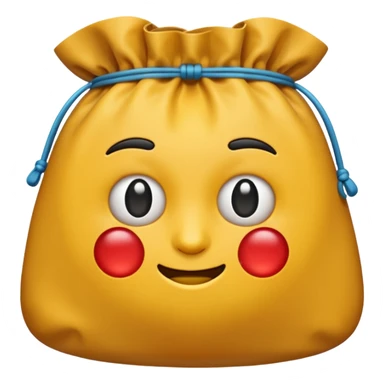 The face with bags under eyes emoji  sticker