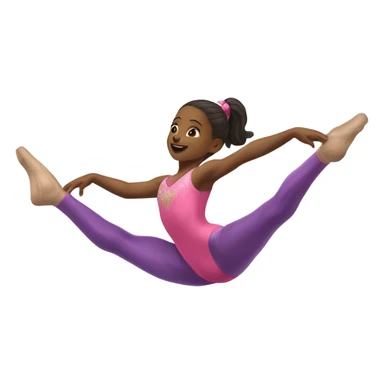 girl doing gymnastics sticker