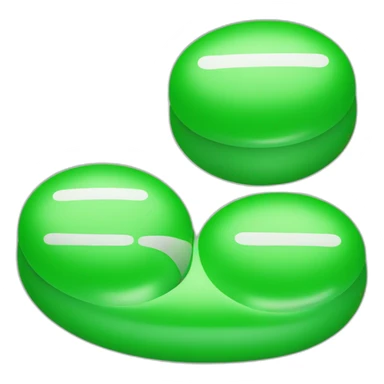 horizontal green pill with three sections with the first being "S" the second being "90" and the third being "3" sticker