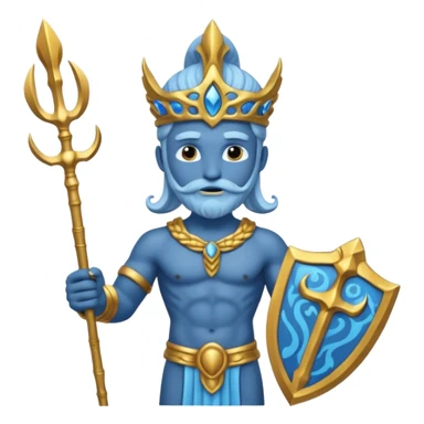 visnu god with Poseidon trident sticker
