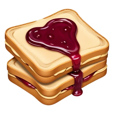 Peanut butter jelly sandwich  sticker