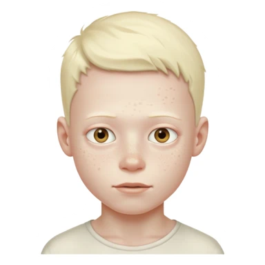 albino boy  sticker