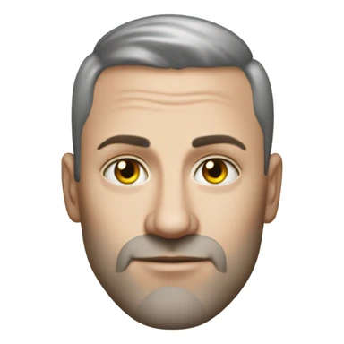 Handsome 40-year-old white Ukrainian male that has a dollar symbol tattooed on his forehead in black ink sticker