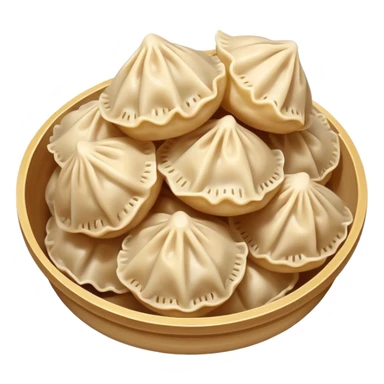 a handful buuz Mongolian dumplings sticker