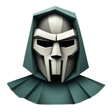 MF DOOM in cubism sticker