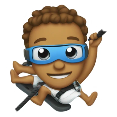 bad boy riding the zipline in the pool sticker