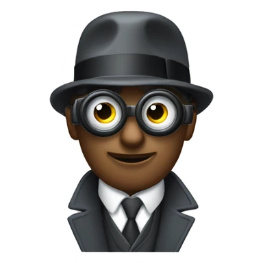 sales man binoculars and sherlock holmes sticker